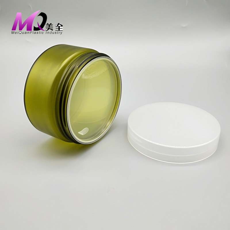 200g PET jar with 89/400 screw lid /cleansing cream jar