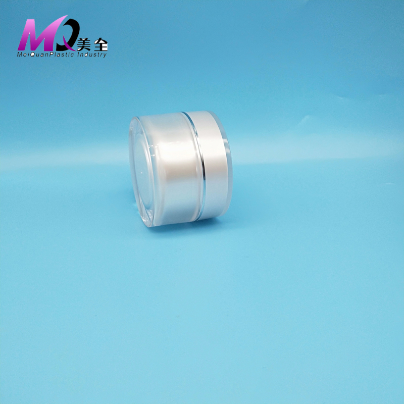Round straight acrylic  cream jar  15g 30g 50g 