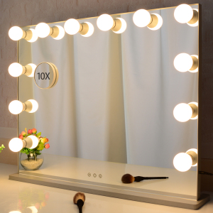 Dressing room tabletop Make up Mirror hollywood makeup vanity mirror with 10x magnifying 