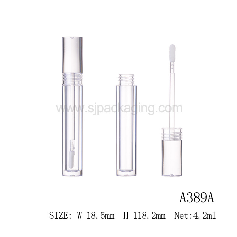 Wholesale 4.2ml Unique Plastic Clear Lip Gloss Tube Container Empty Lipstick Tube Packaging