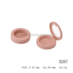 Wholesale Pink Compact Powder Case Pressed Powder Packaging Empty Blush Compact Packaging Custom Eyeshadow Packaging