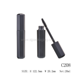 Best Selling Empty Black Mascara Tube Packaging With Brush 20ml mascara container