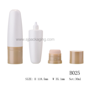 New Cosmetic Packaging Empty 30ml Liquid Foundation Bottle  CC Cream BB cream liquid Nozzle Tip Eye Care Skin Cream With Sponge