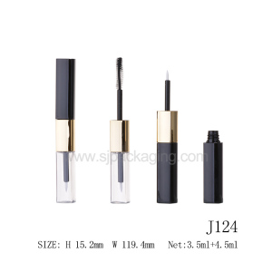 2020 High Quality Luxury Cosmetic Packaging Unique Design 2 In 1 Empty Mascara Tube And Eyeliner Tube