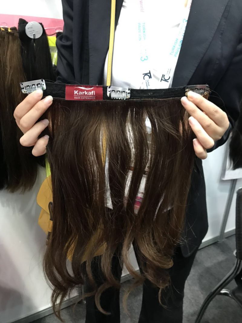 High quality cheap price wavy brown layered invisible wire real remy human halo hair extensions for short hair 