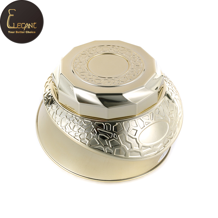 Saudi arabic style luxury multi color custom aluminium logo fragrance bakhoor jar 