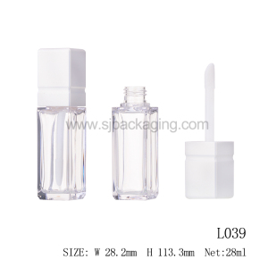 Wholesale Fashionable Empty Lipgloss Tube With Big Brush Square Foundation Stick Packaging