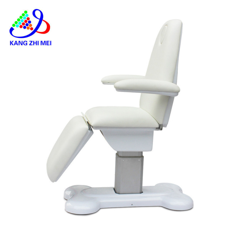 White European 3 Motors Salon Spa Electric Adjustable Lift Treatment Massage Table Tattoo Beauty Facial Chair