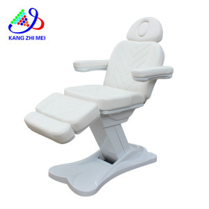Kangmei 3 Motors Cheap Reclining Spa Salon Height Lift Treatment Electric Massage Table Cosmetic Facial Chair