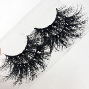 Factory wholesale best natural length lashes 25mm 3d mink eyelashes vendors