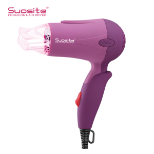 Rubber painting OEM service mini foldable hair dryer 