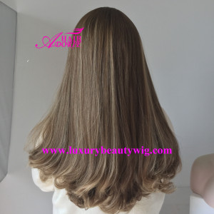 Long Layer Heavy Density Natural Hairline 100% Unprocessed European Human Hair Sheitel Jewish Kosher Wigs 
