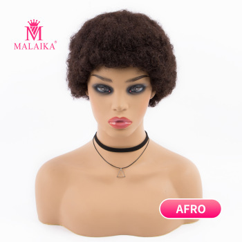 human hair Afro wigs human hair fingers wave wigs T lace short wig wholesale