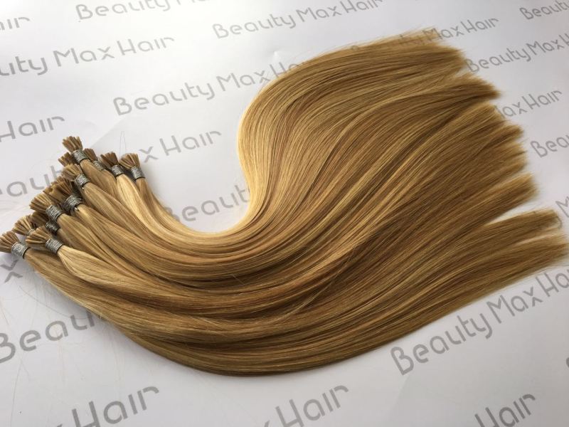 Wholesale Remy Russian i-Tip Human Hair, Factory Direct 20" Mini i Tip Raw Virgin Hair, 100 Keratin i Tips Hair