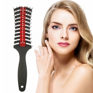 Private label one piece handle boar bristle mixed nylon vent hair brush styling hair brush manufacture 