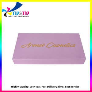 Custom Pink Rigid Cosmetic Display Paper Box for Sample Bottles