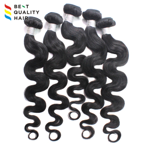 Stock cheaper price 100% human remy hair machine weft with body wave