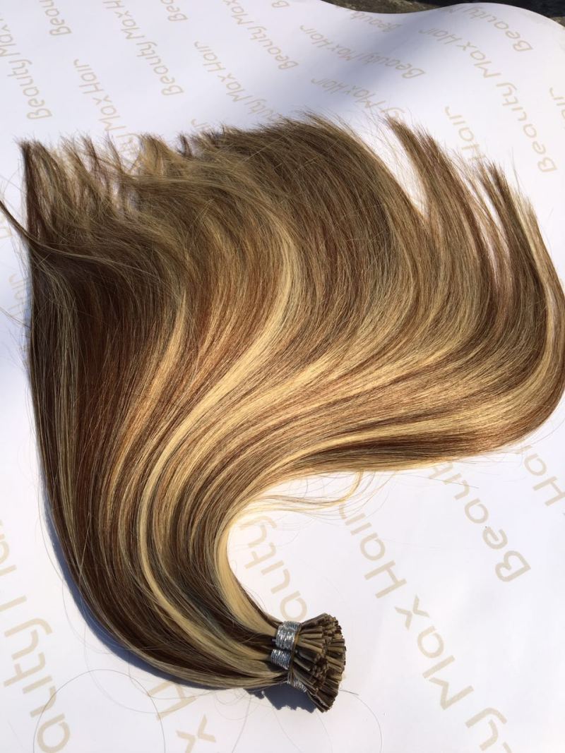 Brazilian hair extionsions 100% human extionsions high quality virgin i-tip hair extionsions