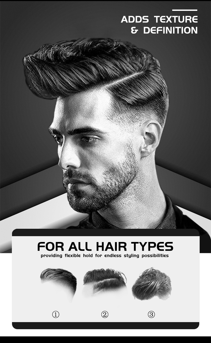 Everythingblack sultfate free matt finish styling hair clay with strong hold 