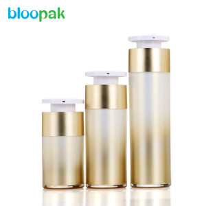 Wholesale Golden Empty 15ml 30ml 50ml Pump Airless Lotion Bottle 
