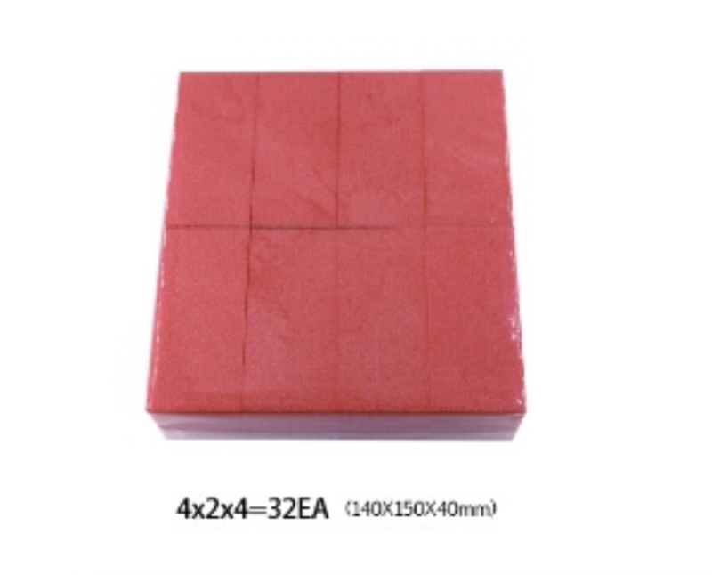 Colorful comfortable small nail buffer block with sponge material 