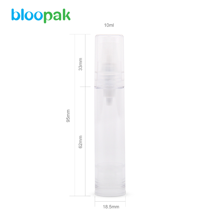 Wholesale plastic clear cosmetic airless bottle