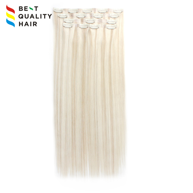 Factory custom made piano color pu with clip in hair extension