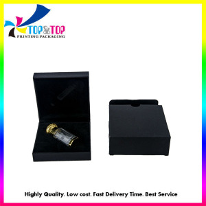 Custom Full Black Printing Perfume Cardboard Packaging Gift Box