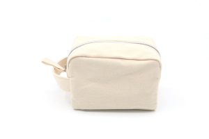 Recycled cotton soft cosmetic bag propotion 