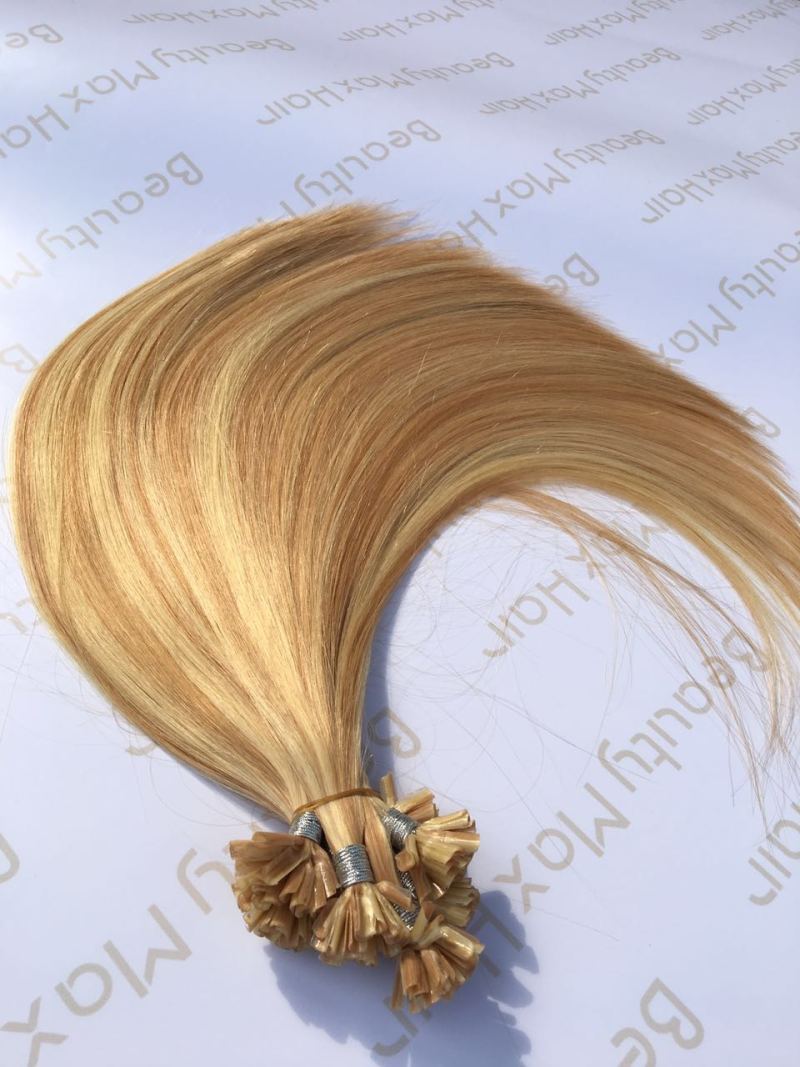 New hot selling products Vtip flat tip russian keratin hair extensions