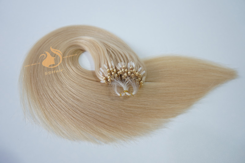 SSHair // Micro Ring Loop Hair Extensions // Virgin Human Hair // 24# // Straight