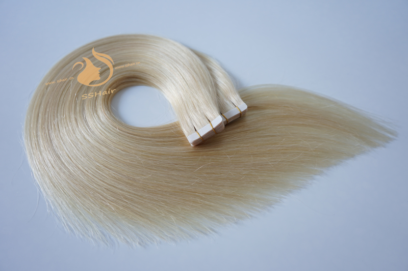 SSHair // Tape in Hair Extensions // Remy Human Hair // 60# // Straight 