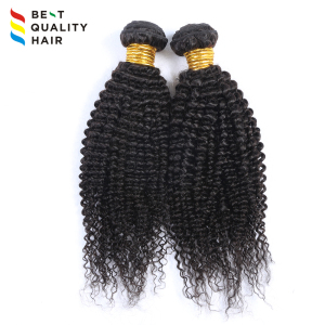 Wholesale kinky curl machine made weft extension, cheaper price human remy hair weft extension