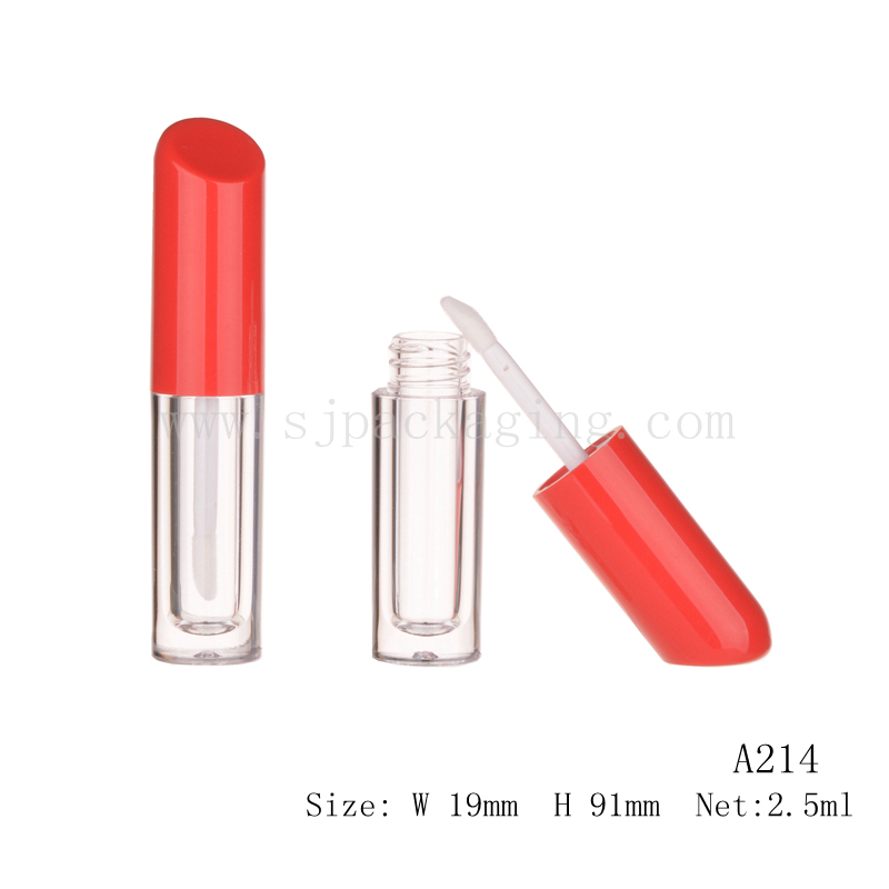 Custom Plastic Tube Container Private Label Empty Cosmetic Packaging Lipgloss Lip Gloss Wand Tube