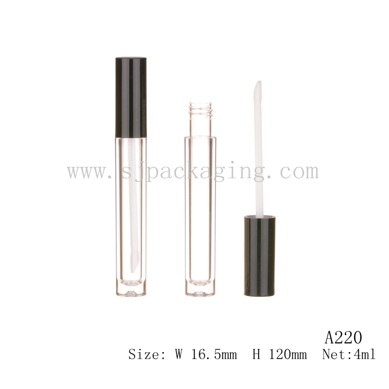 Custom Plastic Tube Container Private Label Empty Cosmetic Packaging Lipgloss Lip Gloss Wand Tube
