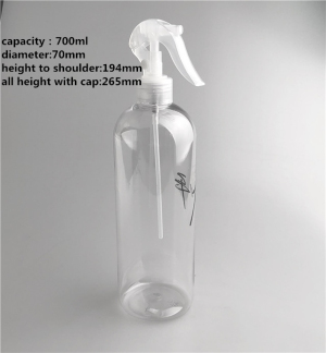 700 ml Trigger plastic  bottles sanitizer empty bottles 