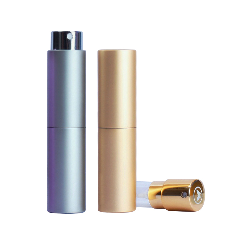 8Ml Twist Spray Spray Perfume Aluminum Atomizer,Aluminum Perfume Atomizer Bottle