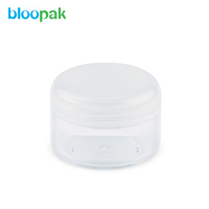 PP clear cosmetic plastic cream jar with lid
