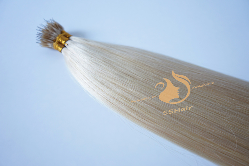 SSHair // Nano Ring Hair Extensions // Remy Human Hair // 60# // Straight
