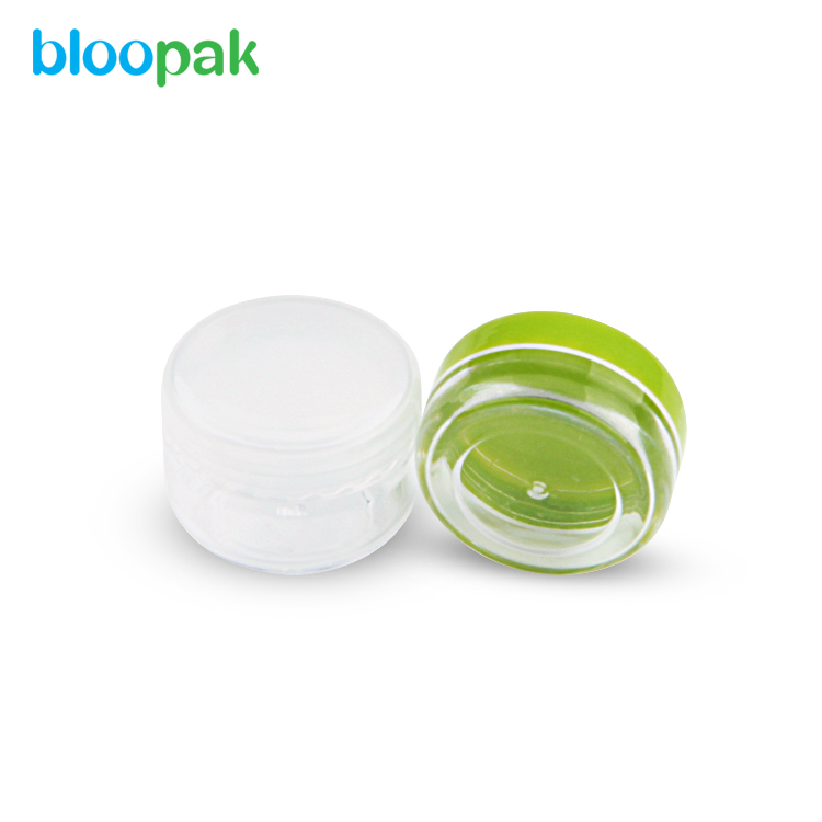 25ml cosmetic container makeup sample jar PS clear plastic jar J8120