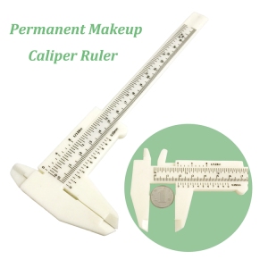 Permanent Makeup Plastic Measure Eyebrow Caliper Ruler