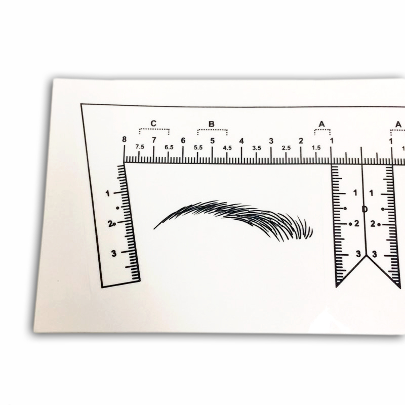 Eyebrow Measurement Ruler Sticker For Permanent Makeup