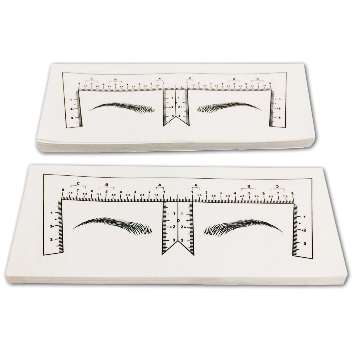Eyebrow Measurement Ruler Sticker For Permanent Makeup