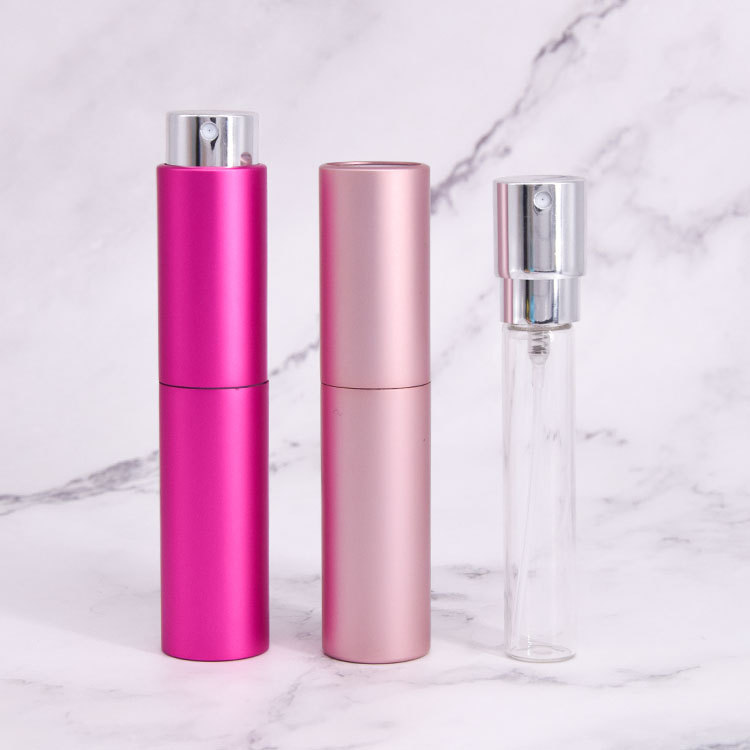 2019 New 10Ml Twist Refill Spray Perfume Glass Bottle 8Ml Refillable Twist Aluminum Perfume Atomizer ,Twist Atomiser
