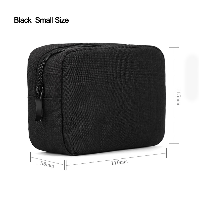 Newest Custom Logo Small Makeup Bag for Travel nylon Cosmetic Bag Zipper Beauty Brush Pouch Sports organizer for man