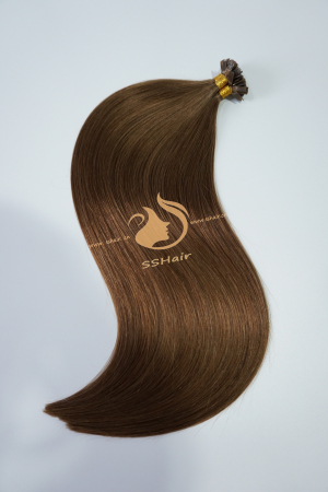 SSHair // Flat Tip Hair Extensions // Remy Human Hair // 8# // Straight