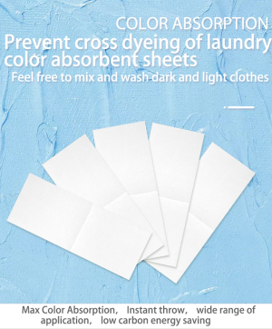 ODM/OEM disposable prevent cross dyeing of Laundry absorb colors sheets for washing non-woven pad