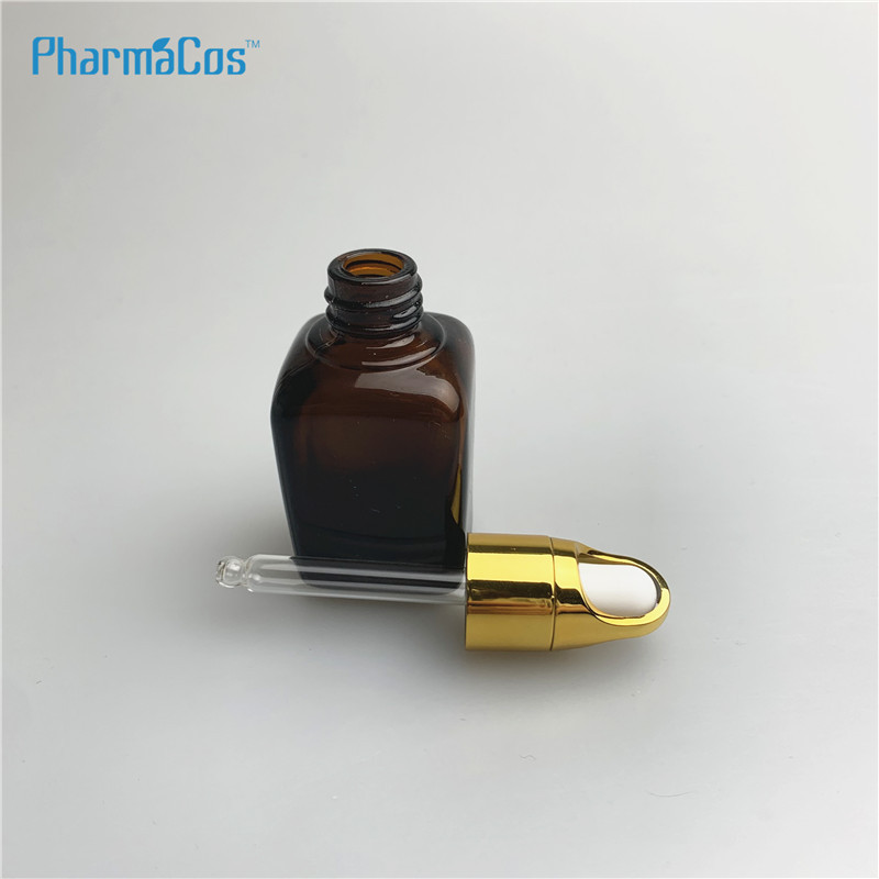 Essential oil bottles with glass dropper