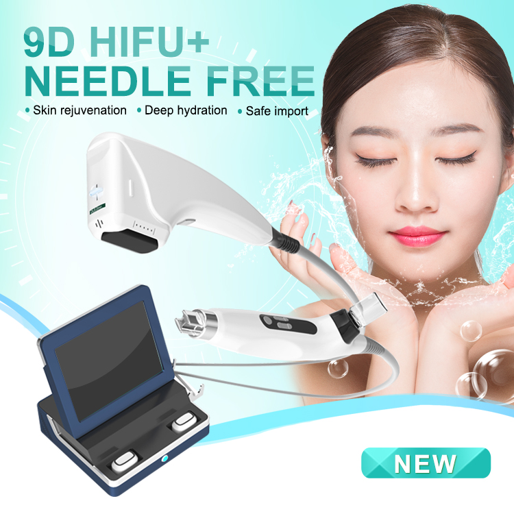 New design hifu needle free jet valve injection face lift liposonic machine