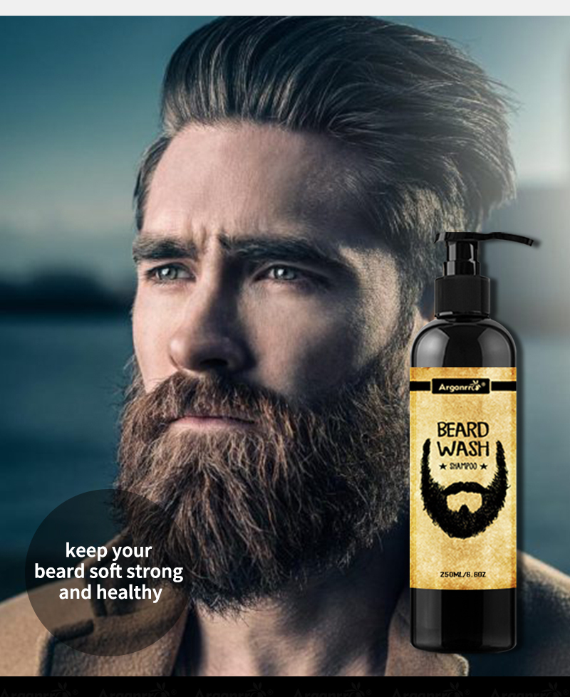 ARGANRRO BRANDED Private Label barber beard products set for growing soften and tame your beard